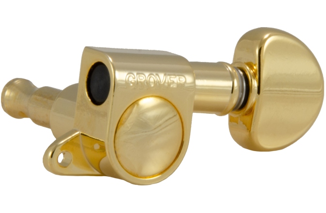 Set cheițe chitară Grover 205G6 Mini Rotomatics 6-in-Line Left Side Gold