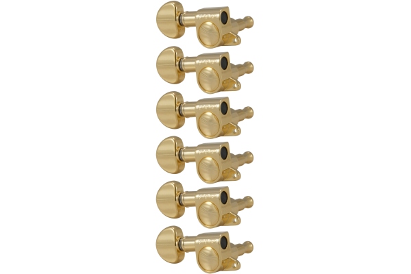 Grover 205GL6 Mini Rotomatics 6-in-Line LH Right Side Gold