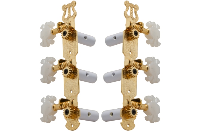 Set cheițe chitară Grover 303G Classic Guitar Machines 3 + 3 Gold