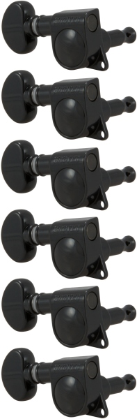 Grover 305BCL6 Mid-Size Rotomatics LH Right Side Black Chrome