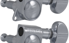 Set cheițe chitară Grover 305C6 Mid-Size Rotomatics 6-in-Line Left Side Chrome