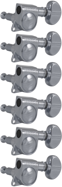 Grover 305C6 Mid-Size Rotomatics 6-in-Line Left Side Chrome