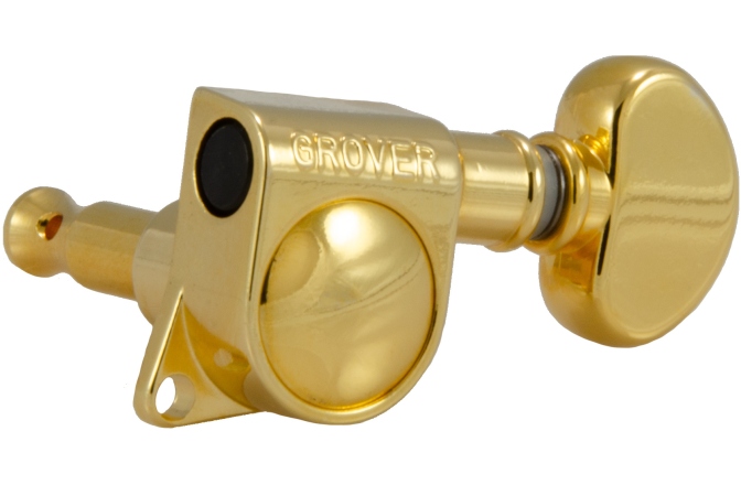 Set cheițe chitară Grover 305G6 Mid-Size Rotomatics 6-in-Line Left Side Gold