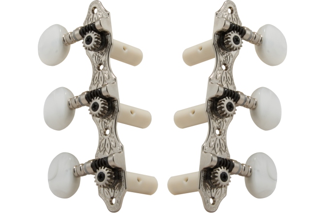 Set cheițe chitară Grover 306N Deluxe Classic Guitar Machines 3 + 3 Nickel