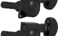 Set cheițe chitară Grover 406BC6 Mini Locking Rotomatics 6-in-Line Left Side Black Chrome