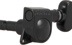Set cheițe chitară Grover 406BC6 Mini Locking Rotomatics 6-in-Line Left Side Black Chrome