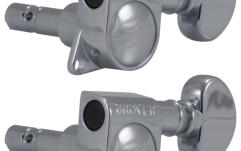 Set cheițe chitară Grover 406C6 Mini Locking Rotomatics 6-in-Line Left Side Chrome