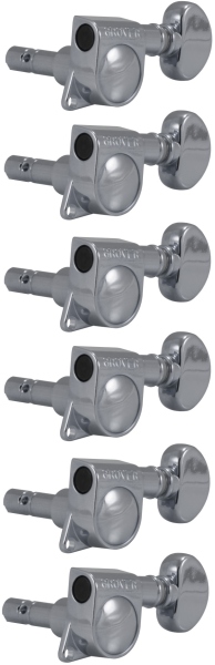 Grover 406C6 Mini Locking Rotomatics 6-in-Line Left Side Chrome