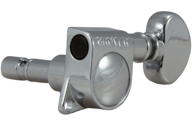 Set cheițe chitară Grover 406C6 Mini Locking Rotomatics 6-in-Line Left Side Chrome