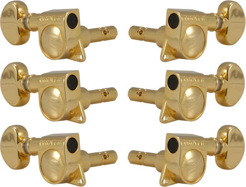 Grover 406G Mini Locking Rotomatics 3 + 3 Gold