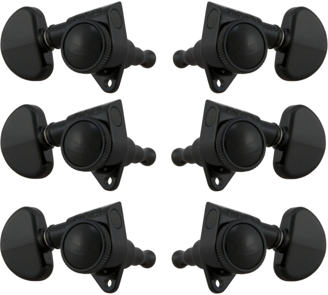 Grover 502BC Roto-Grip Locking Rotomatics 3 + 3 Black Chrome