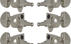 Set cheițe chitară Grover 502N Roto-Grip Locking Rotomatics 3 + 3 Nickel