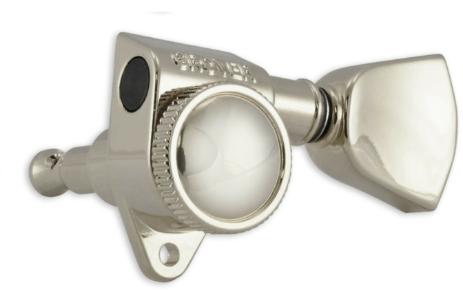 Set cheițe chitară Grover 502NK Roto-Grip Locking Rotomatics 3 + 3 Nickel