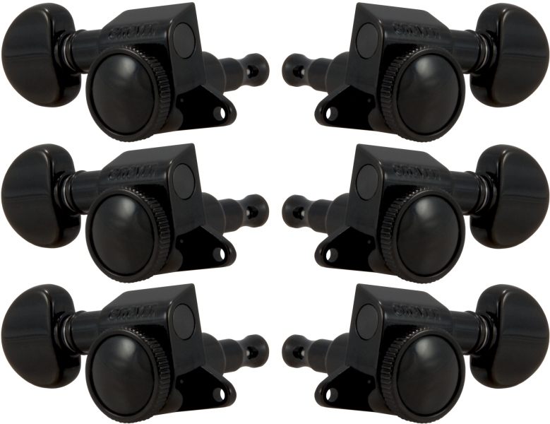 Grover 505BC Mini Roto-Grip Locking Rotomatics 3 + 3 Black Chrome