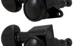 Set cheițe chitară Grover 505BCL6 Mini Roto-Grip Locking Rotomatics LH Right Side Black Chrome