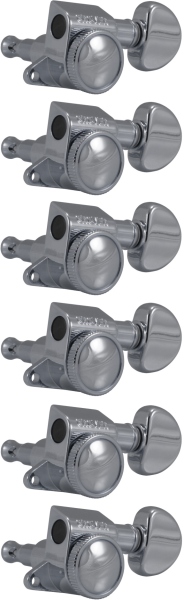 Grover 505C6 Mini Roto-Grip Locking 6-in-Line Left Side Chrome