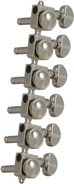 Grover 505FVN Roto-Grip Locking 6-in-Line Left Side Nickel
