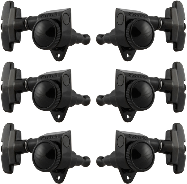 Grover 509BC Roto-Grip Locking Super Rotomatics 3 + 3 Black Chrome