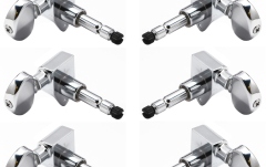 Set cheițe chitară Grover  602C Tip Lock Locking Rotomatics 3 + 3 - Chrome