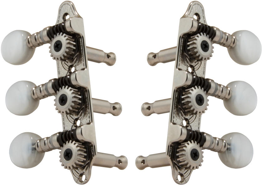 Grover 608N Sta-Tite Mini Pegs Set 3 + 3 Nickel