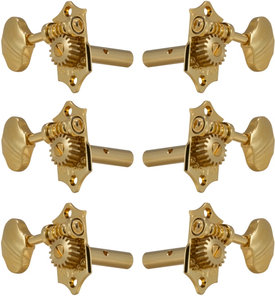 Grover H97-18G Original Sta-Tite 3 + 3 Gold
