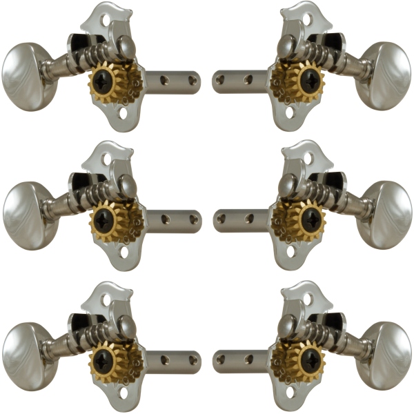 Grover H98N Sta-Tite Machine Head Horizontal 3 + 3 Nickel