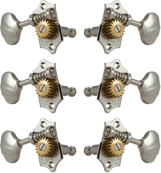 Grover V97-18N Original Sta-Tite Machine Head Vertical 3 + 3 Nickel