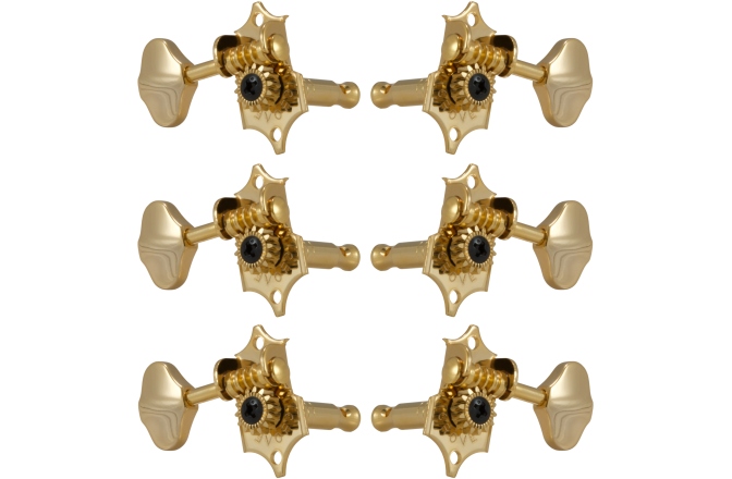 Set cheițe chitară Grover V97G Original Sta-Tite Machine Head Vertical 3 + 3 Gold