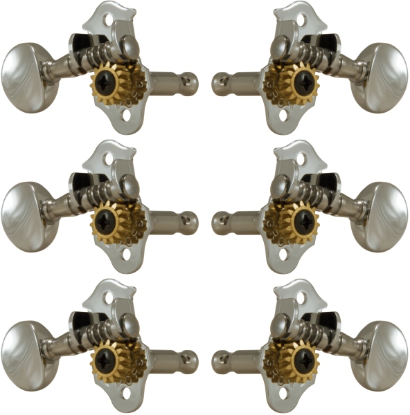 Grover V98N Sta-Tite Machine Head, Vertical 3 + 3 Nickel