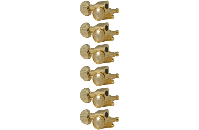 Set cheițe chitară stângaci Grover 505GL6 Mini Roto-Grip Locking Rotomatics Set, LH, Right side