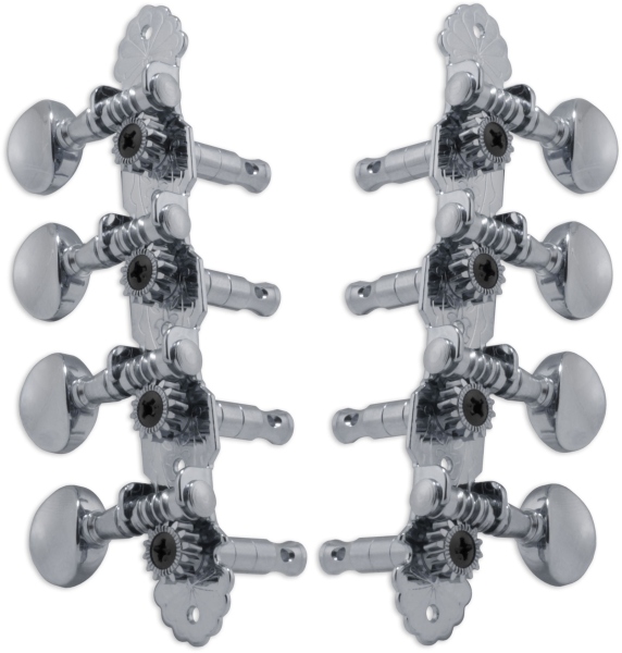 Grover 304C Sta-Tite Mandolin Machines 4 + 4 Chrome