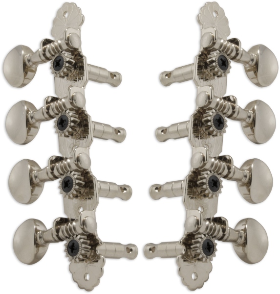 Grover 304N Sta-Tite Mandolin Machines 4 + 4 - Nickel