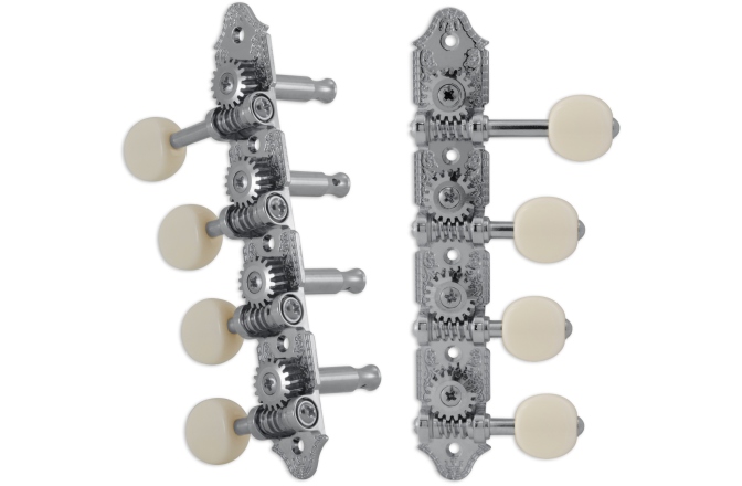 Set cheițe Mandolină Grover  409FVCW Professional Mandolin Vintage "F"-Style Chrome