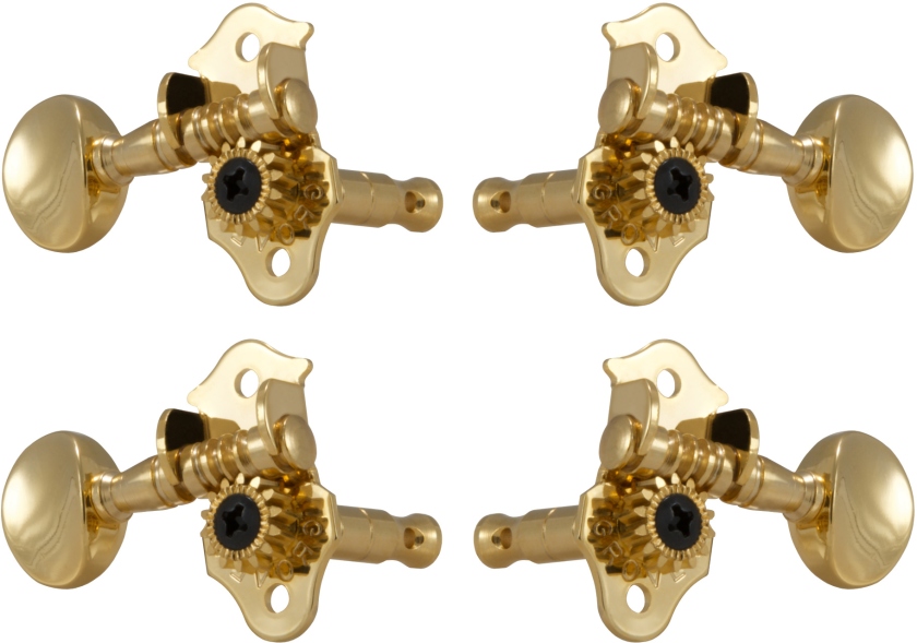 Grover 8G Sta-Tite Geared Ukulele Pegs Gold