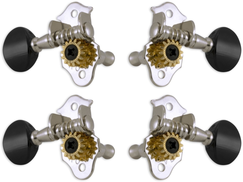 Grover 9CB Sta-Tite Geared Ukulele Pegs Chrome