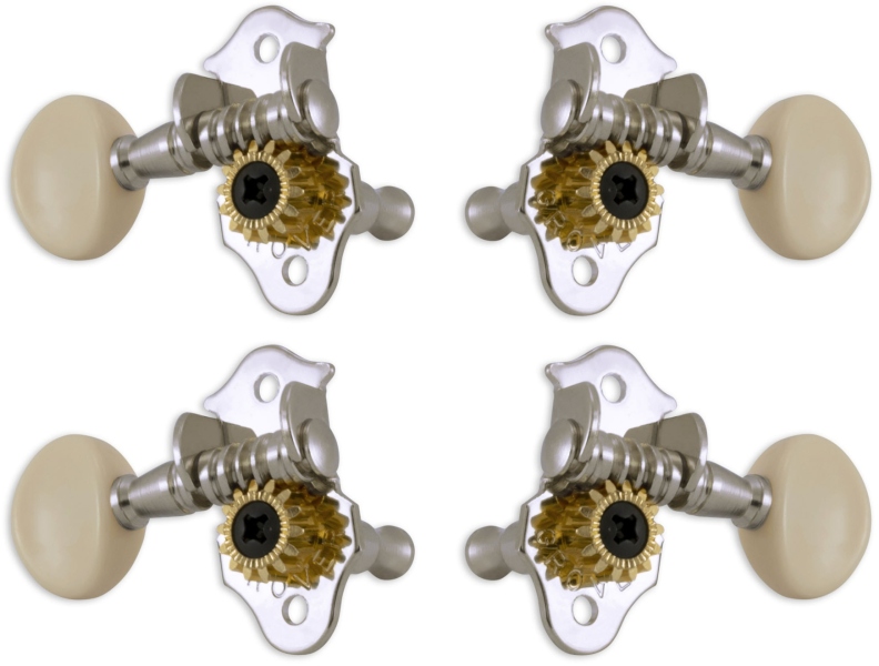 Grover 9CW Sta-Tite Geared Ukulele Pegs Chrome