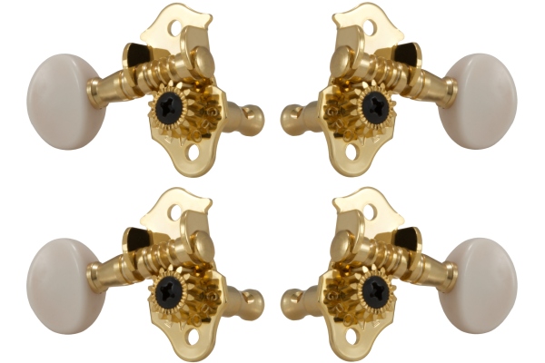Grover  9GW Sta-Tite Ukulele Pegs Gold