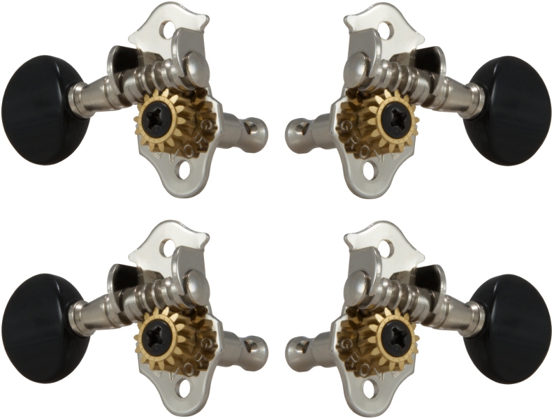 Grover 9NB Sta-Tite Geared Ukulele Pegs Nickel