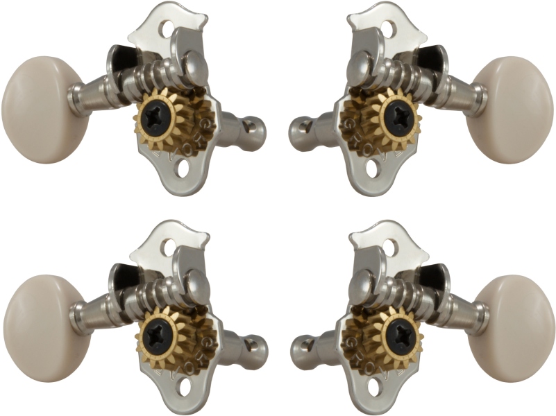 Grover 9NW Sta-Tite Geared Ukulele Pegs Nickel