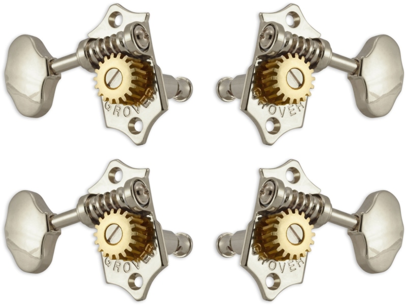 Grover U98-18N Sta-Tite Geared Ukulele Pegs Nickel