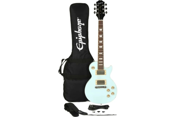 Power Player Les Paul Ice Blue Guitar Set