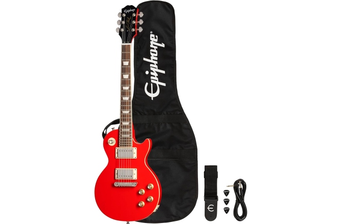 Set Chitară electrică Epiphone Power Player Les Paul Lava Red Guitar Set