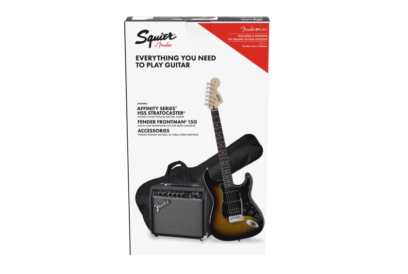 Fender Squier Affinity Stratocaster HSS Pack - Brown Sunburst