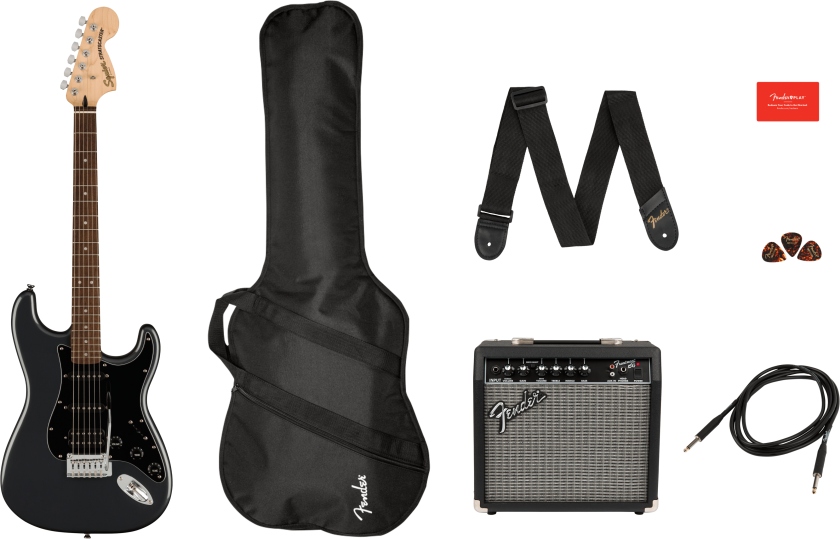 Fender Squier Affinity Stratocaster HSS Pack - Charcoal Frost Metallic