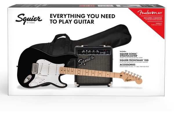 Sonic Stratocaster Pack Black Sonic Stratocaster Pack Black