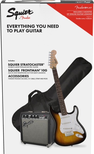 Fender Squier Stratocaster Pack - Brown Sunburst