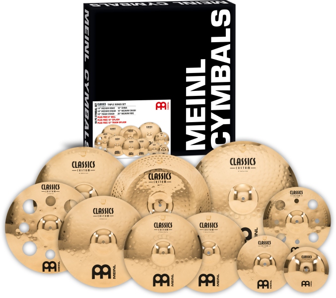 Meinl Classics Custom Brilliant Triple Bonus Set
