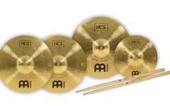 Set Cinele Meinl HCS Bonus Pack 13''Hihat + 14''Crash + 10''Splash + SB106 Drumsticks