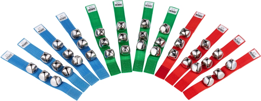 Nino Percussion Wrist Bell Set - 12 pcs
