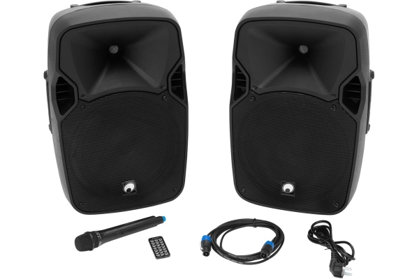 XFM-212AP Active 2-Way Speaker Set with Wireless Microphone XFM-212AP Active 2-Way Speaker Set with Wireless Microphone